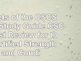 Secrets of the CSCS Exam Study Guide CSCS Test Review for the Certified Strength and 628f15d2