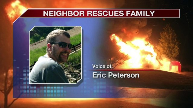 Neighbor Saves Sleeping Family of Four in Burning Home