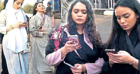 Suudi Arabistan'da Prens İzin Verince Kadınlar Çarşafları Çıkardı