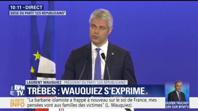 Laurent Wauquiez: Je demande que l'état d'urgence soit rétabli (...) Il faut interner les islamistes les plus dangereux. Et expulser ceux qui ne sont pas Français