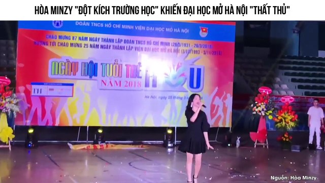 Hòa Minzy đột kích trường học khiến đại học Mở Hà Nội thất thủ
