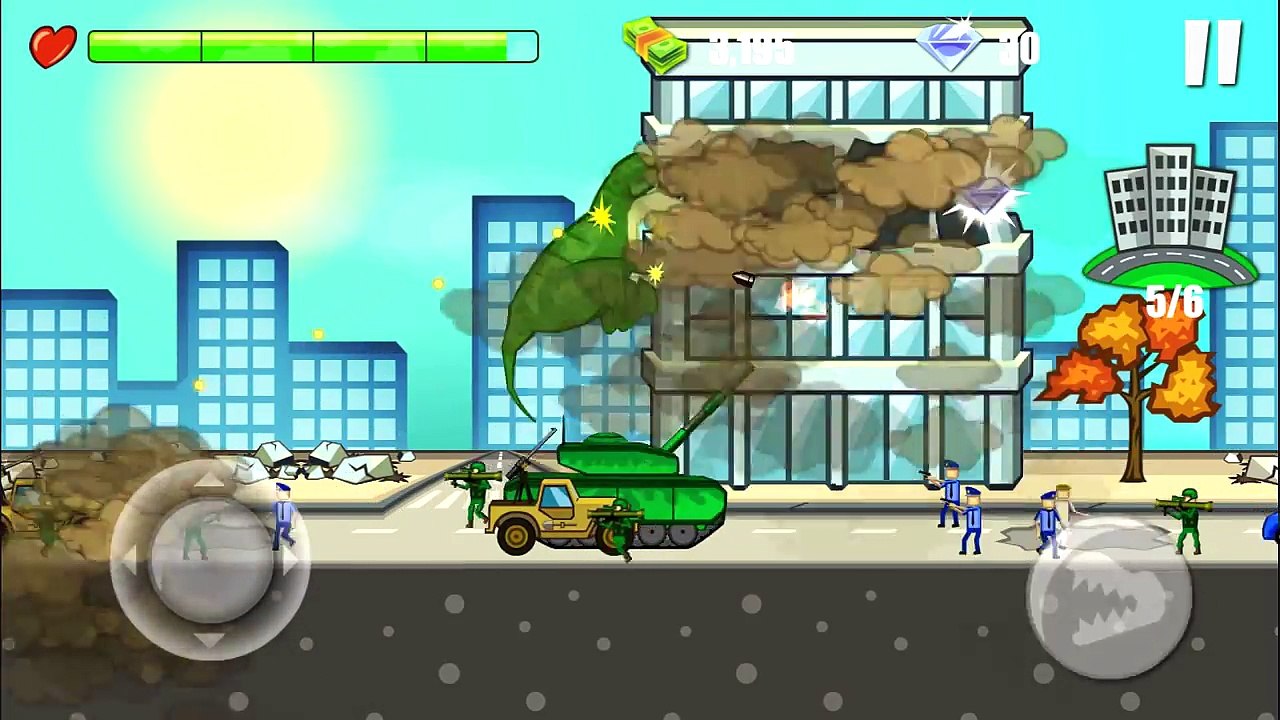 Jurassic The City Rampage #3 - T-Rex, Pteranodon & Ankylosaurus | Eftsei Gaming