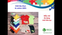 Quần áo trẻ em xuất khẩu giá sỉ -Bộ thun nam hà mã hippo