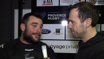 Provence Rugby / Aubenas : la réaction de Valentin Carrat