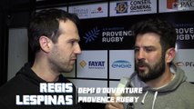 Provence Rugby / Aubenas : la réaction de Regis Lespinas