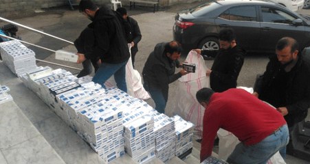 Minibüsün Gizli Bölmesinden 10 Bin 100 Paket Kaçak Sigara Çıktı