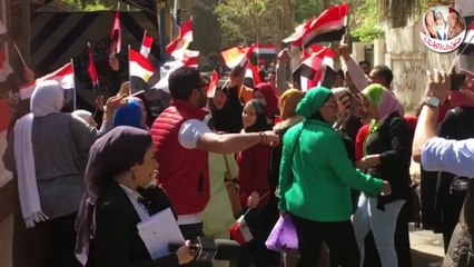 "قالوا ايه وتسلم الأيادى" تشعل الانتخابات أمام اللجان فى المعادى