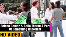 Selena Gomez & Bella Thorne Attend 'March For Our Lives' Rally Together