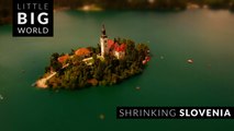 Shrinking Slovenia (4k -Time lapse - Aerial - Tilt shift)