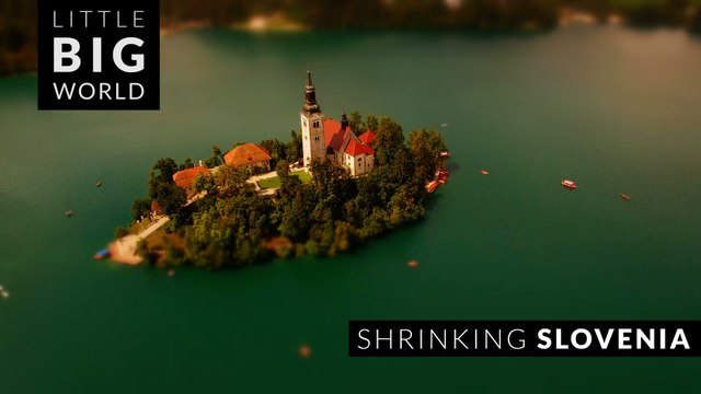 Shrinking Slovenia (4k -Time lapse - Aerial - Tilt shift)