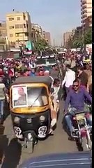 تسلم الأيادي تشعل حماس الناخبين أمام لجنة موسى مصطفى موسي بعابدين