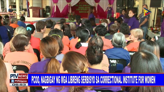 #PTVNEWS: PCOO, nagbigay ng mga libreng serbisyo sa Correction Institute for Women