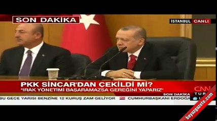 Cumhurbaşkanı Erdoğan: Sincar konusunda Irak'tan bir yetkili Türkiye'ye gelecek