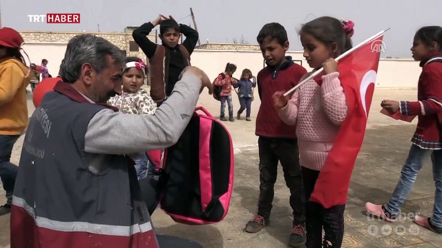 Terörden temizlenen Afrin’de çocuklar ders başı yaptı