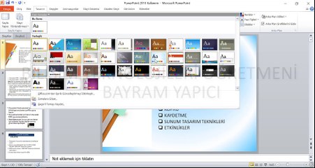 PowerPoint  SLAYT TASARIMI