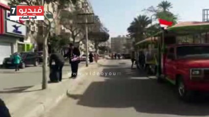 طفطف ينقل الناخبين بكفر الشيخ وأغانى وطنية لحشد المواطنين