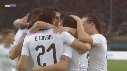 Edinson Cavani Goal HD - Wales 0-1 Uruguay - 26.03.2018 - China Cup Final 2018