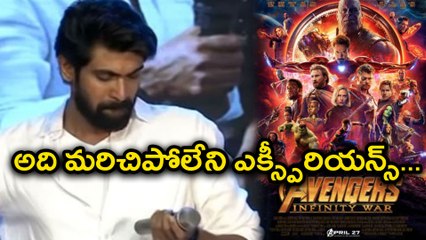 Rana Talks About His Dubbing Experiences In Avengers-Infinity.