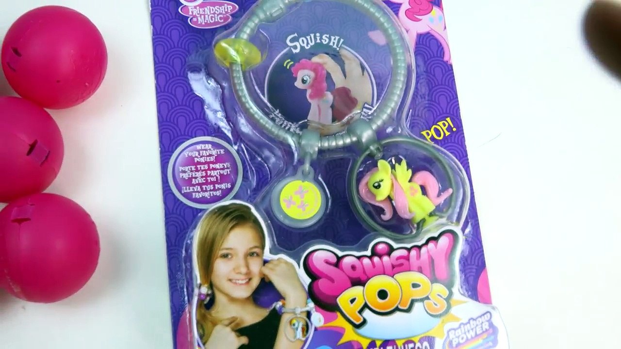 MLP Squishy Pops Mystery Surprise Blind Bag Balls Bracelet My Little Pony Toy Review Opening