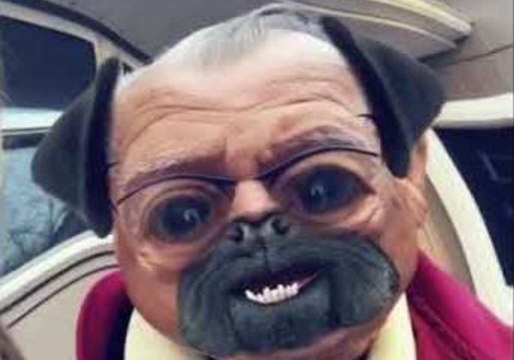 Grandpa Amazed by Snapchat Facial Filters