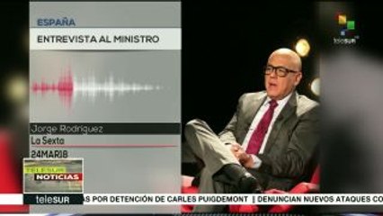 J. Rodríguez destaca labor de ex presidente español Rodríguez Zapatero