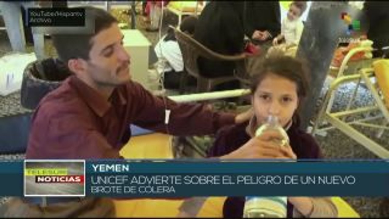UNICEF alerta de nuevo brote de cólera en Yemen