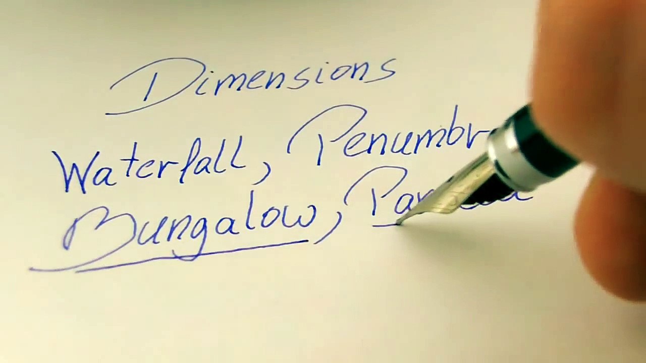 Asmr writing and drawing with a fountain pen