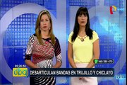 Desarticulan dos bandas durante megaoperativo policial en Trujillo y Chiclayo