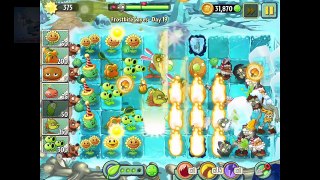 Plants vs Zombies 2 Walkthrough Part 30 (IOS) Frostbite Caves Day 19 to 22 - Upgrade Quest Rank 21
