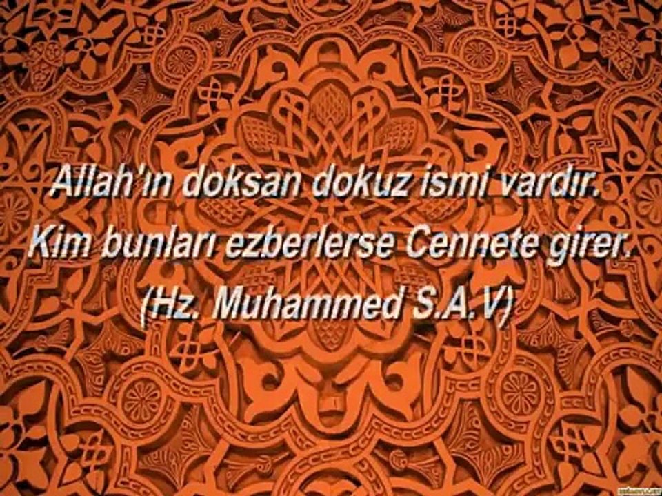 Allahın 99 ismi - Esmaül Hüsna