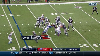 2016 - Kyle Williams sacks Tom Brady on third down