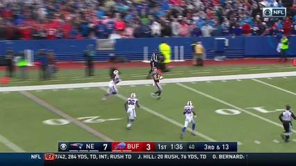 2016 - Tom Brady drops a dime to Chris Hogan for 53-yard TD