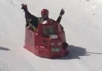 Fire Engine Made of Duct Tape, Cardboard Competes in Vermont Derby