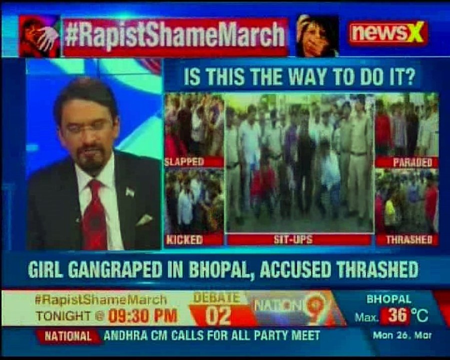 Bhopal shocker: Four accused of gang-rape paraded, thrashed by women| Nation at 9
