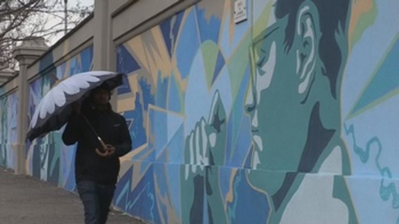 Roma celebra con un gran mural el aporte de grandes científicos a la medicina