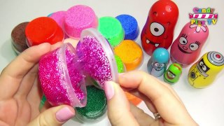 Learn Colours with Squishy Glitter Foam Yo Gabba Gabba Nesting Dolls Learning Colors Video for Kids