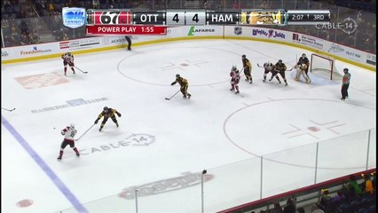 OHL Ottawa 67&#039;s - Sam Bitten scores game-winning goal