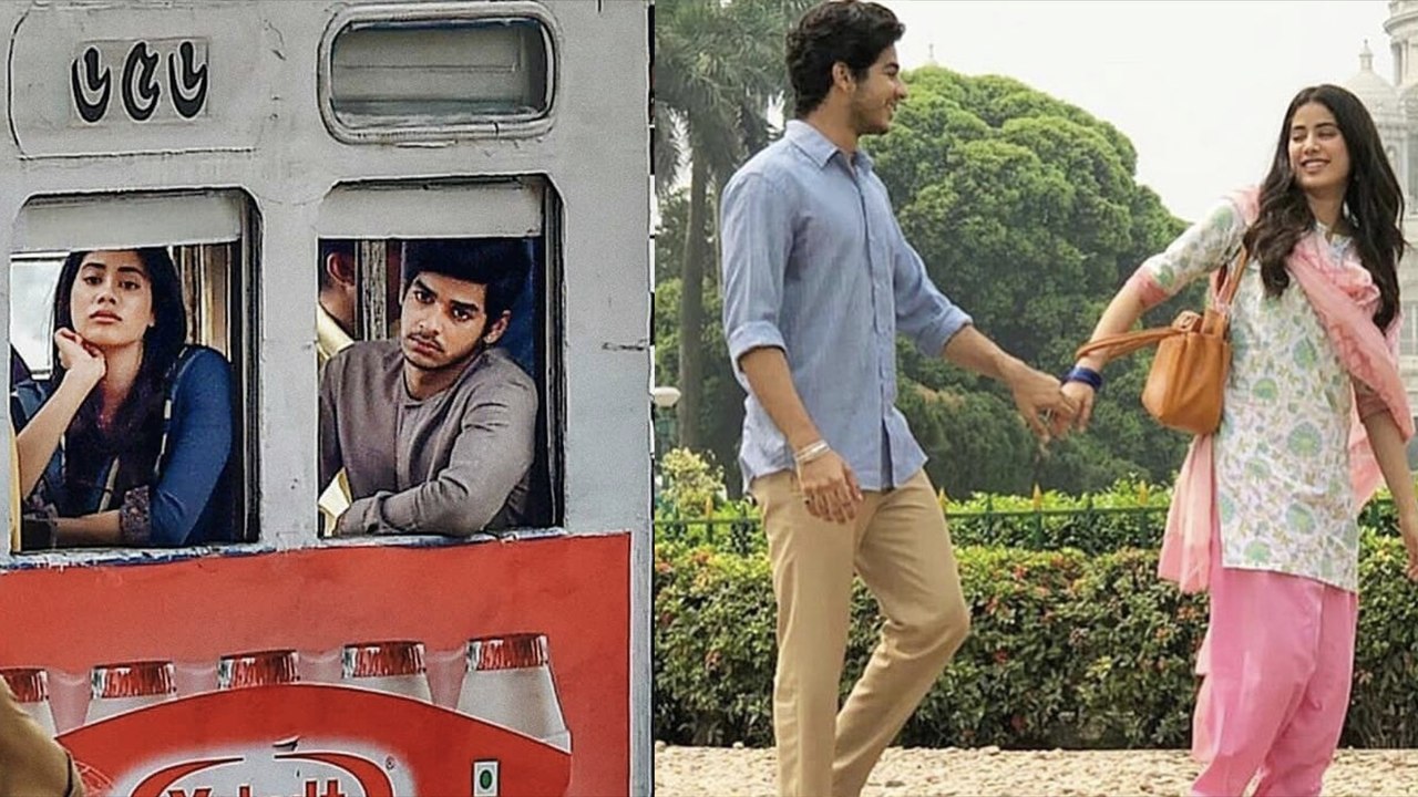 Ishaan Khattar and Janhvi Kapoor shoot for Dhadak near Victoria Memorial in Kolkata