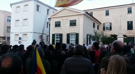 Manifestació a Maó per la llibertat dels presos polítics