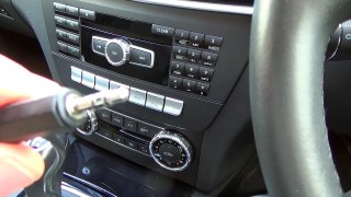 How To connect an Apple iPod, iPhone to your Aux jack on a MERCEDES BENZ C CLASS