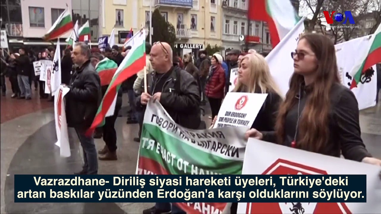 Varna'da Erdoğan Protestosu