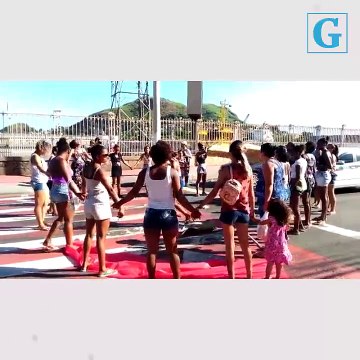Protesto na Avenida Jerônimo Monteiro