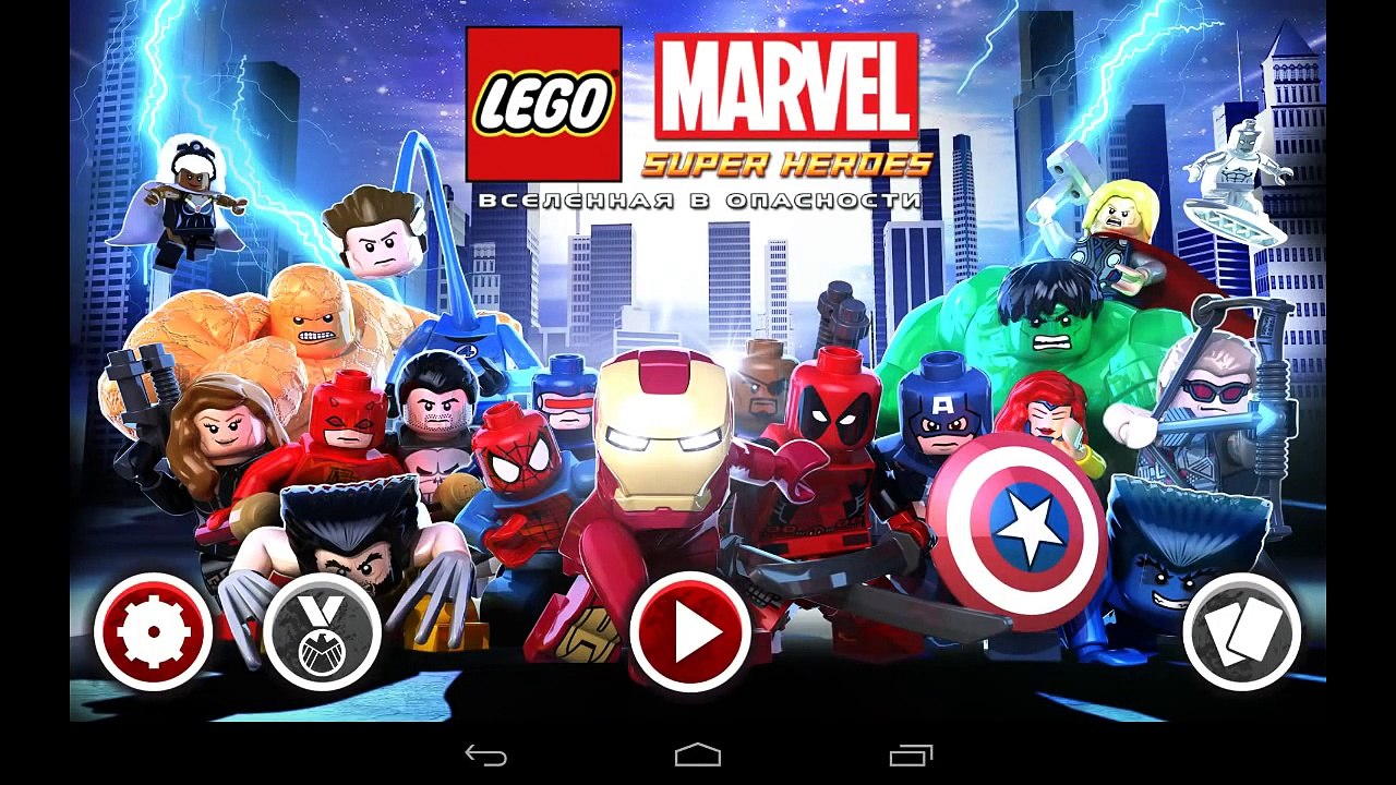 LEGO Marvel Super Heroes - супер герои из конструктора на Android (обзор / review)