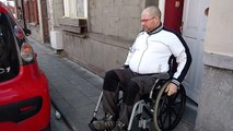Antoing: Gaëtan Hanot, parcours du combattant en chaise roulante