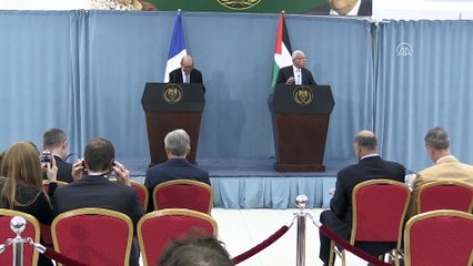 Fransa Dışişleri Bakanı Jean-Yves Le Drian, Filistin'de (3) - RAMALLAH