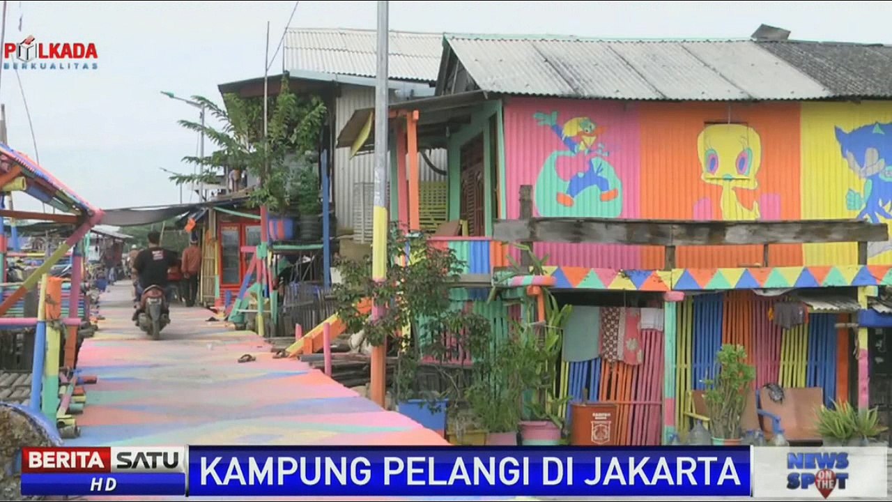 Kampung Nelayan di Jakarta Menjadi Warna-Warni