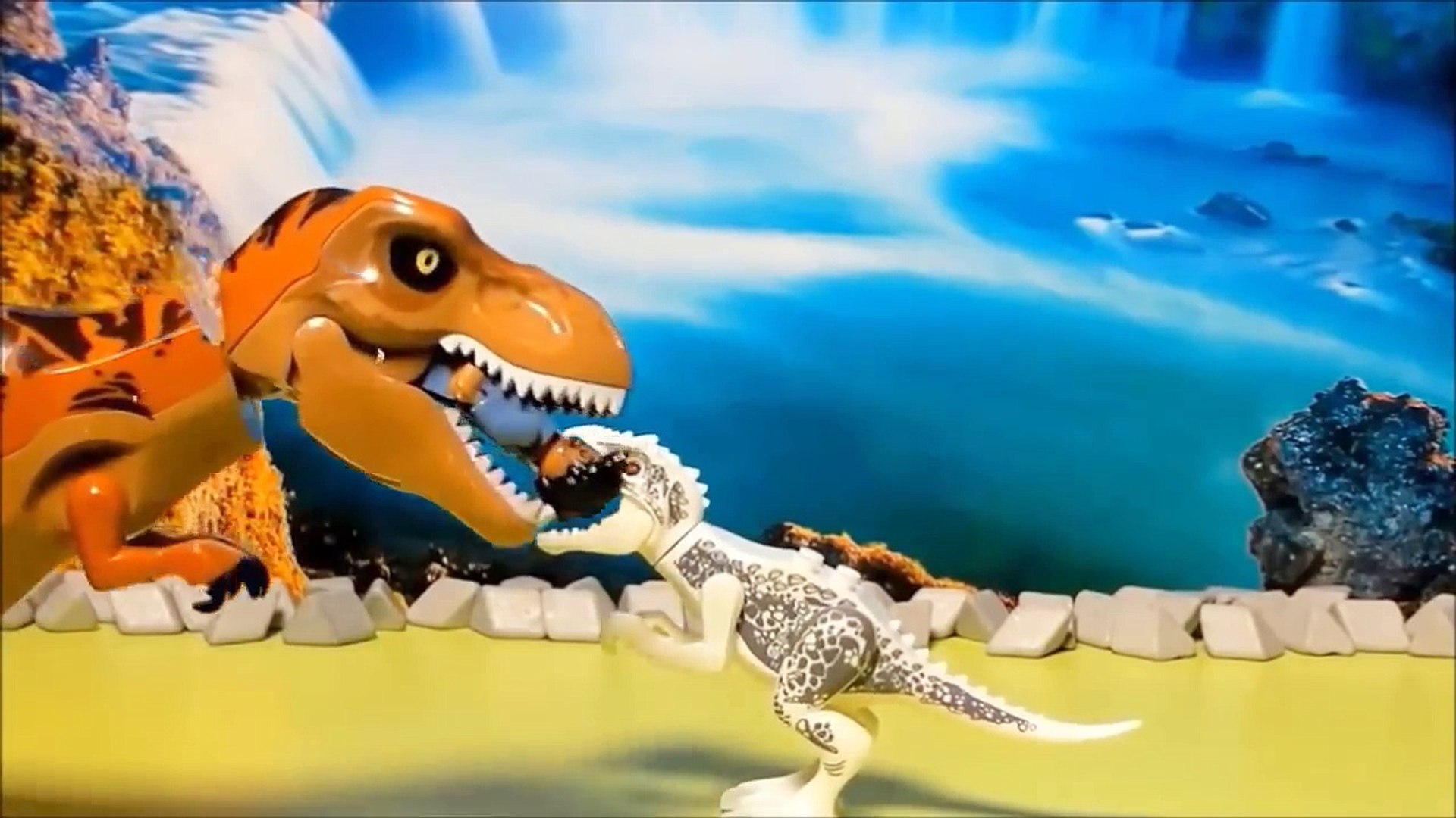Dinosaurs Lego Toys Jurassic World Fight | 2 Indominus Rex vs Tyrannosaurus  Rex - video Dailymotion