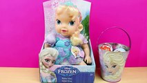 Muñeca Bebé Elsa de Frozen | Cubo con Huevos Kinder Sorpresa de Frozen en español
