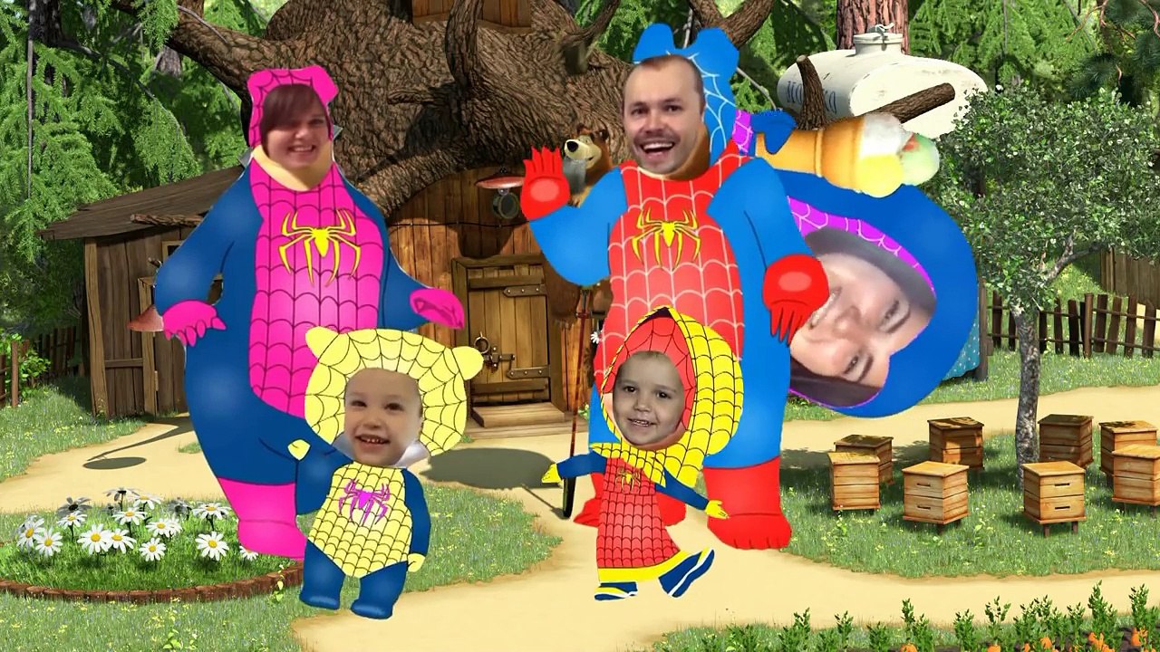 Мисс Кэти и мистер Макс семья пальчиков на русском Маша и Медведь песенка мультик для детей 2016