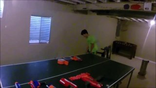 Nerf War: Rebelle Vs. Zombiestrike (first person view)